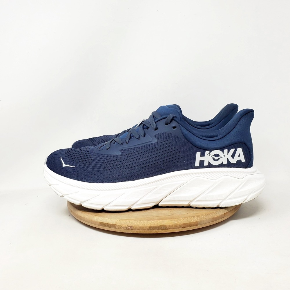 Hoka One One Arahi 7 Shoes Mens 9 D Blue Comfort Walking Running Sneaker